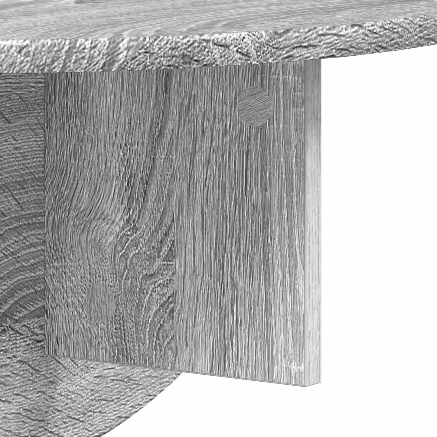 Wall Shelf Wall-Mounted Grey Sonoma 48 x 24 x 24 cm