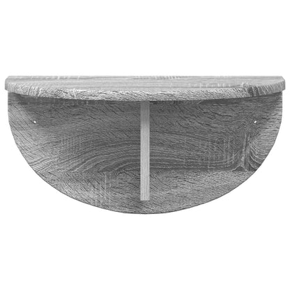 Wall Shelf Wall-Mounted Grey Sonoma 48 x 24 x 24 cm