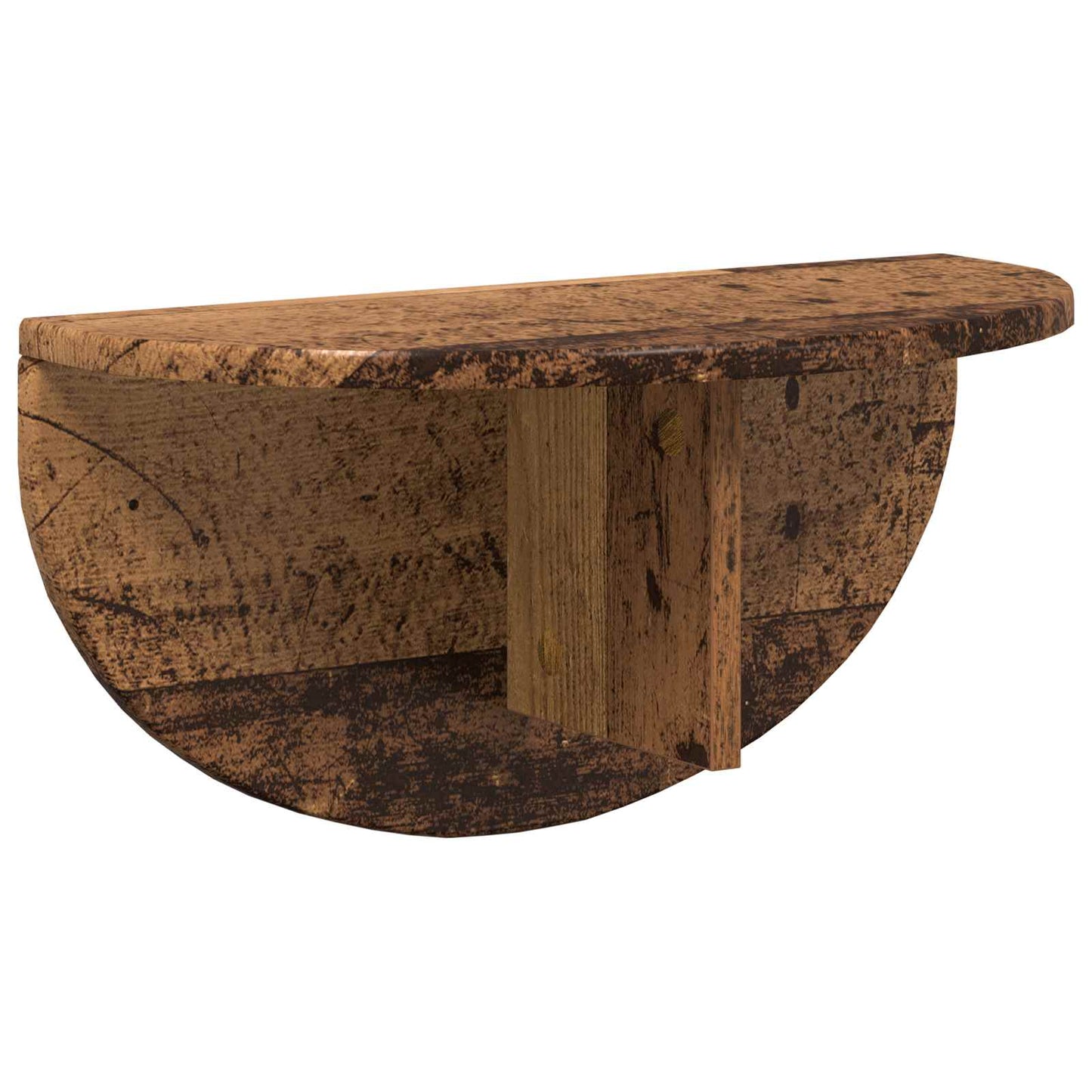 Wall Shelf 2 pcs Old Wood 48 x 24 x 24 cm Engineered Wood