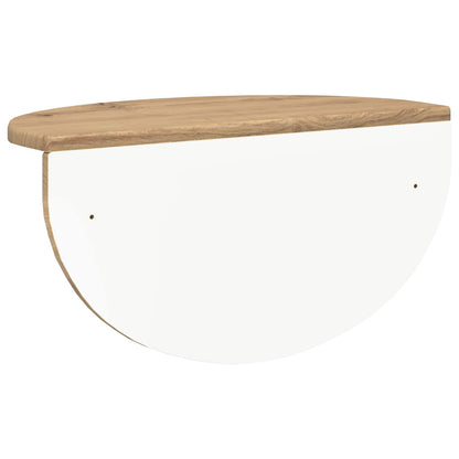 Wall Shelf 2 pcs Artisan Oak 48 x 24 x 24 cm Engineered Wood