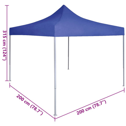 Party Tent Folding Blue 200 x 200 x 315 cm Oxford Fabric