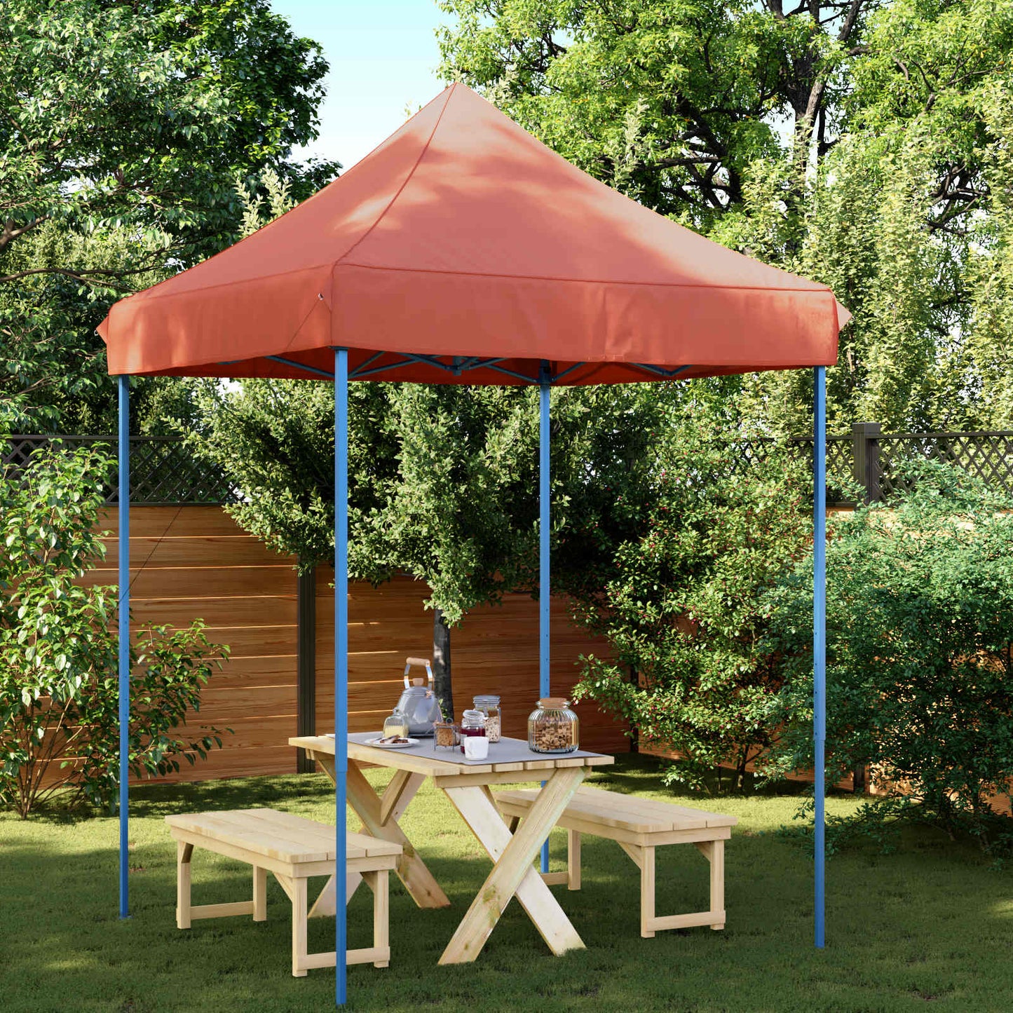 Party Tent Folding Terracotta 200 x 200 x 306 cm Oxford Fabric