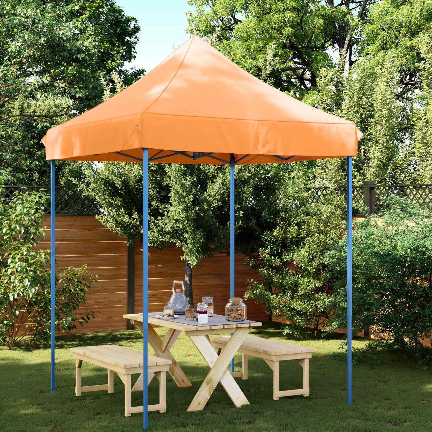 Party Tent Folding Orange 200 x 200 x 306 cm Oxford Fabric