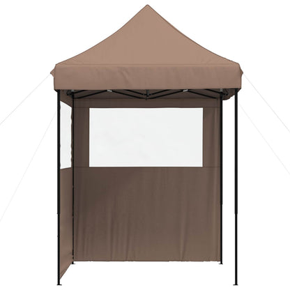 Party Tent Folding Brown 200 x 200 x 306 cm Oxford Fabric
