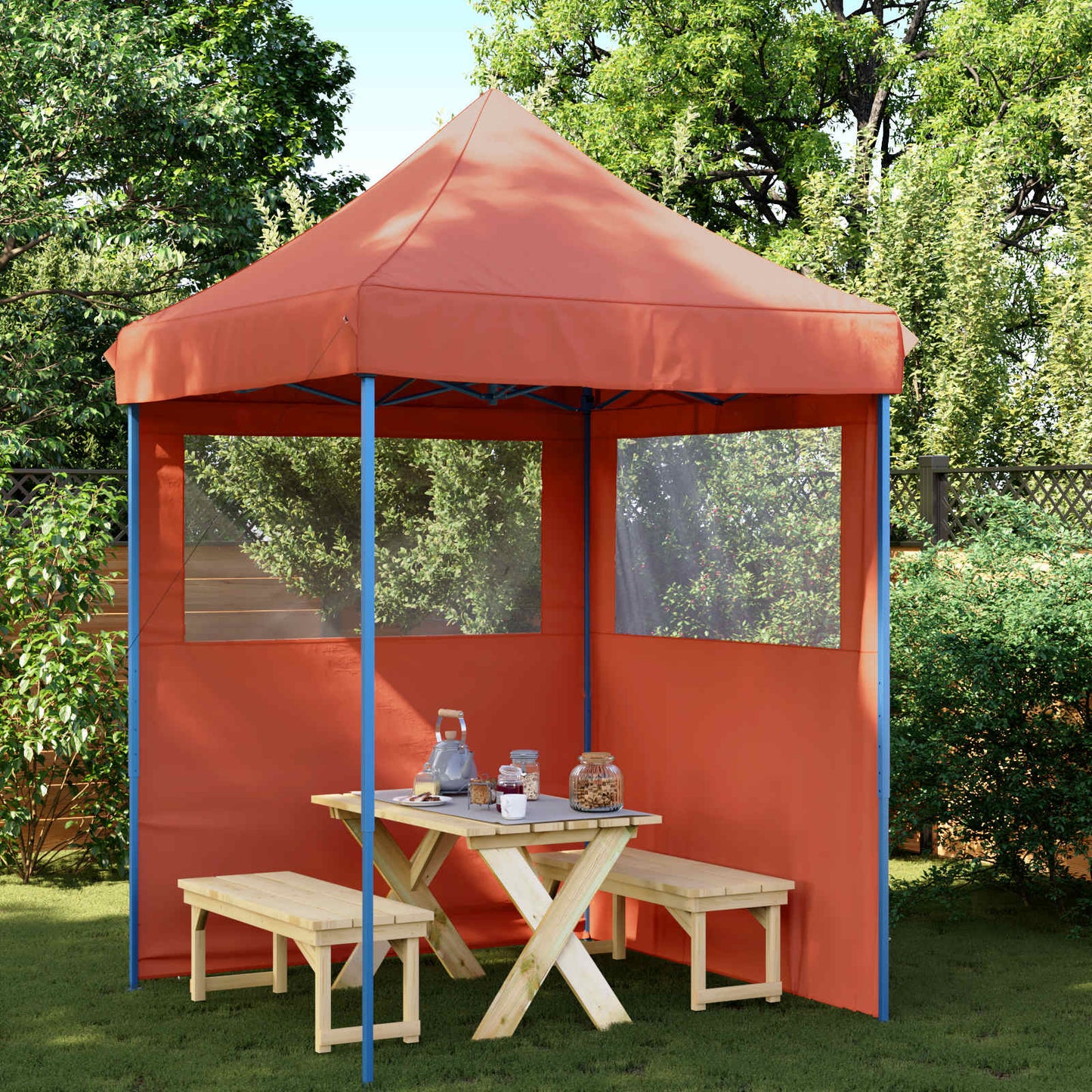 Party Tent Folding Terracotta 200 x 200 x 306 cm Oxford Fabric