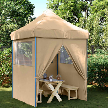 Party Tent Folding Beige 200 x 200 x 306 cm Oxford Fabric