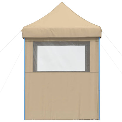 Party Tent Folding Beige 200 x 200 x 306 cm Oxford Fabric