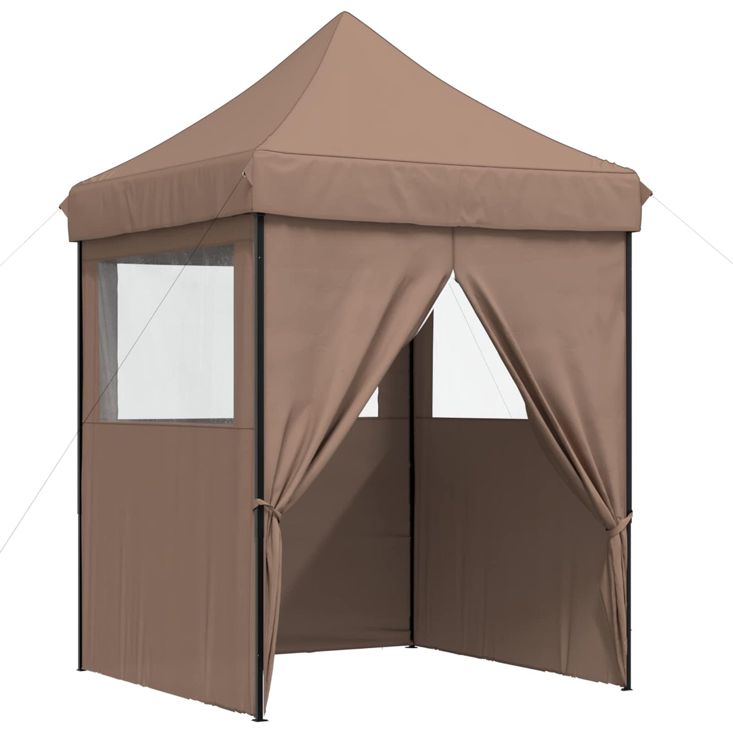Party Tent Folding Brown 200 x 200 x 306 cm Oxford Fabric