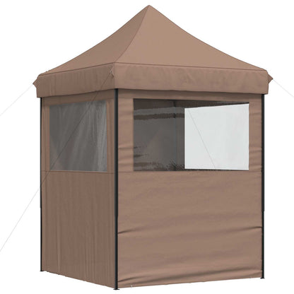 Party Tent Folding Brown 200 x 200 x 306 cm Oxford Fabric