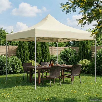 Party Tent Folding Cream 291 x 291 x 315 cm Oxford Fabric