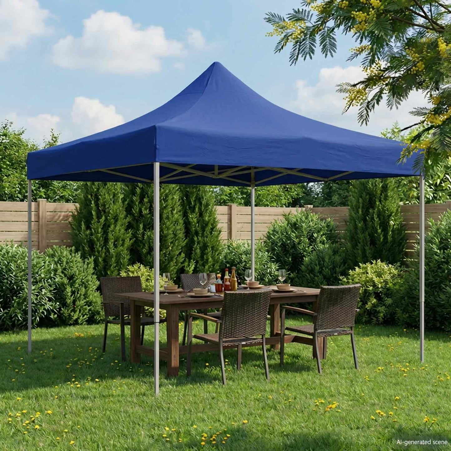 Party Tent Folding Blue 291 x 291 x 315 cm Oxford Fabric