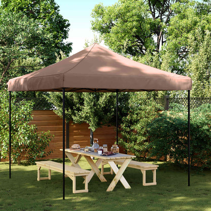 Party Tent Folding Brown 292 x 292 x 315 cm Oxford Fabric