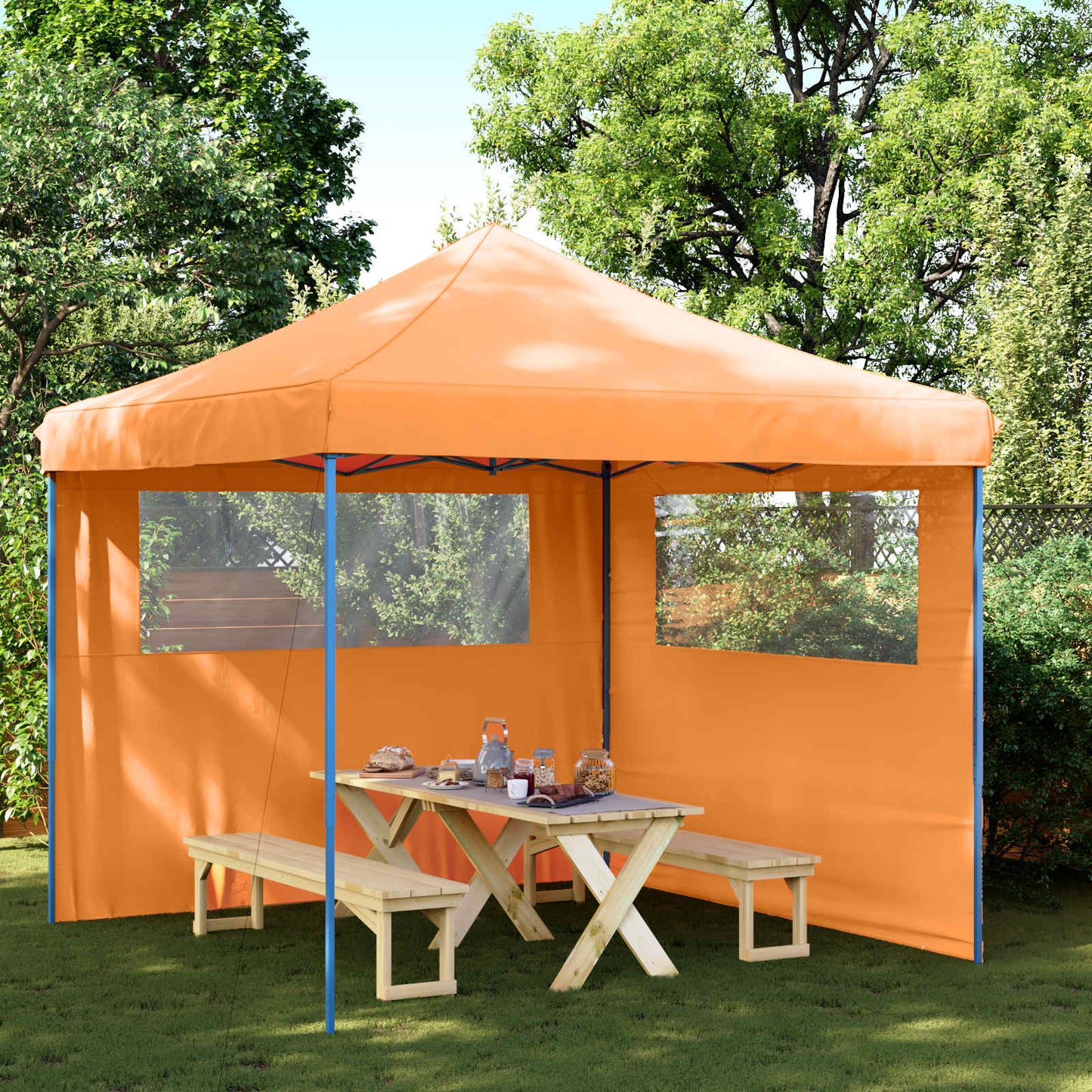 Party Tent Folding Orange 292 x 292 x 315 cm Oxford Fabric