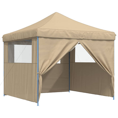 Party Tent Folding Beige 292 x 292 x 315 cm Oxford Fabric