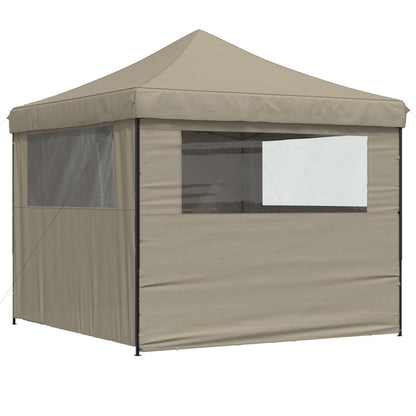 Party Tent Folding Taupe 292 x 292 x 315 cm Oxford Fabric