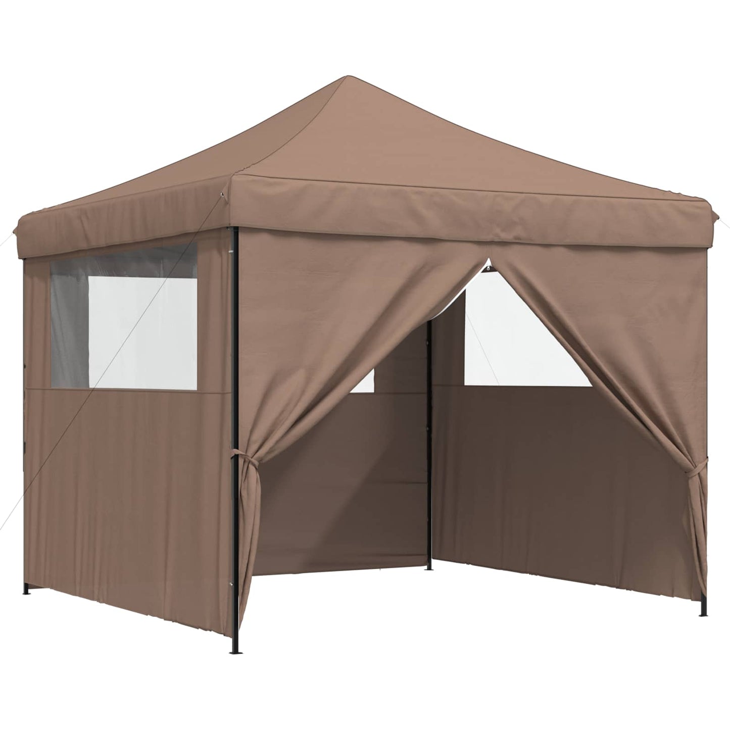 Party Tent Folding Brown 292 x 292 x 315 cm Oxford Fabric
