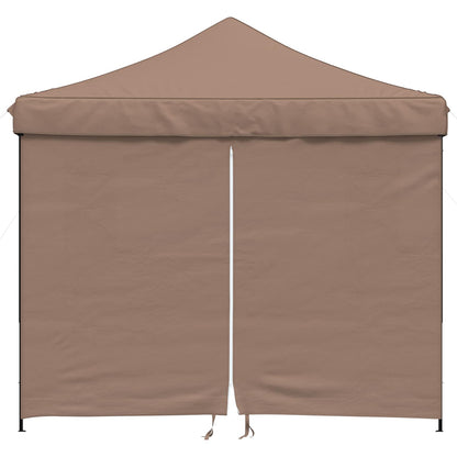 Party Tent Folding Brown 292 x 292 x 315 cm Oxford Fabric