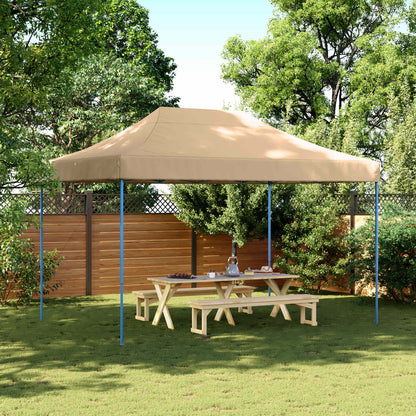 Party Tent Folding Beige 279 x 410 x 315 cm Oxford Fabric