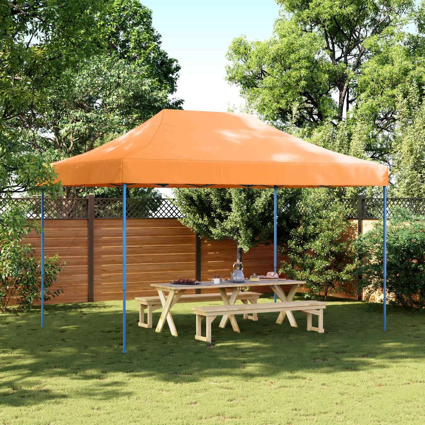Party Tent Folding Orange 279 x 410 x 315 cm Oxford Fabric