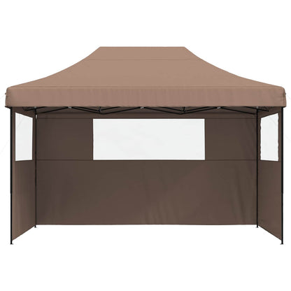 Party Tent Folding Brown 279 x 410 x 315 cm Oxford Fabric