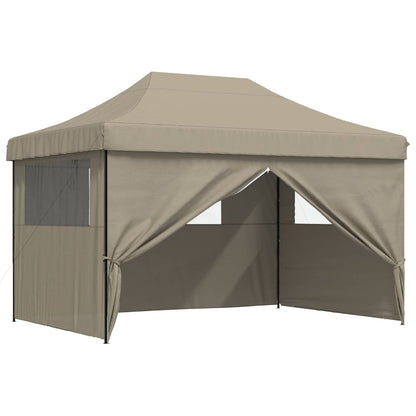 Party Tent Folding Taupe 279 x 410 x 315 cm Oxford Fabric