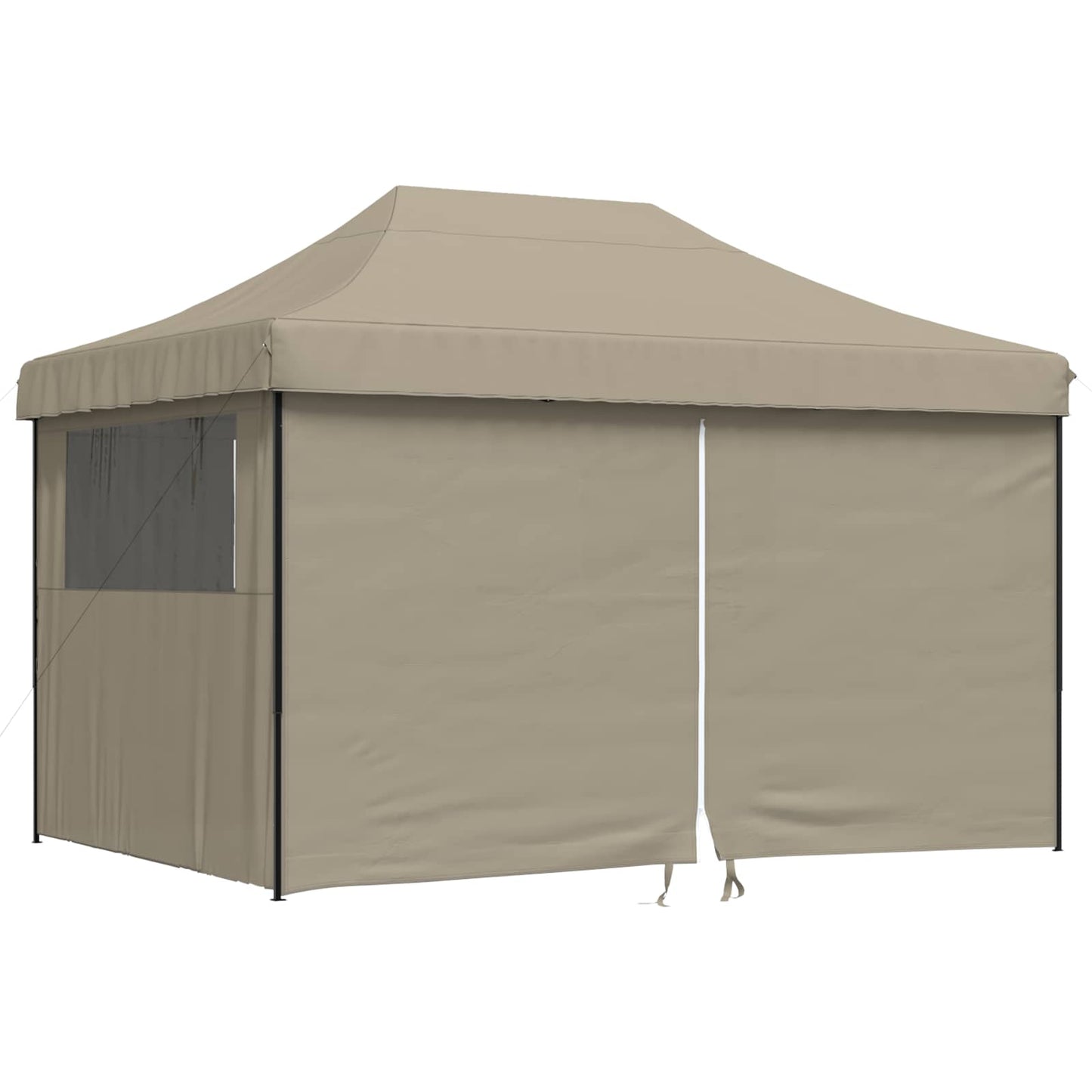 Party Tent Folding Taupe 279 x 410 x 315 cm Oxford Fabric