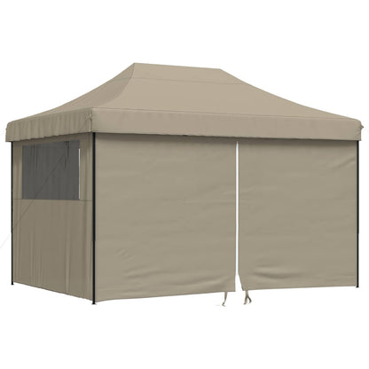 Party Tent Folding Taupe 279 x 410 x 315 cm Oxford Fabric
