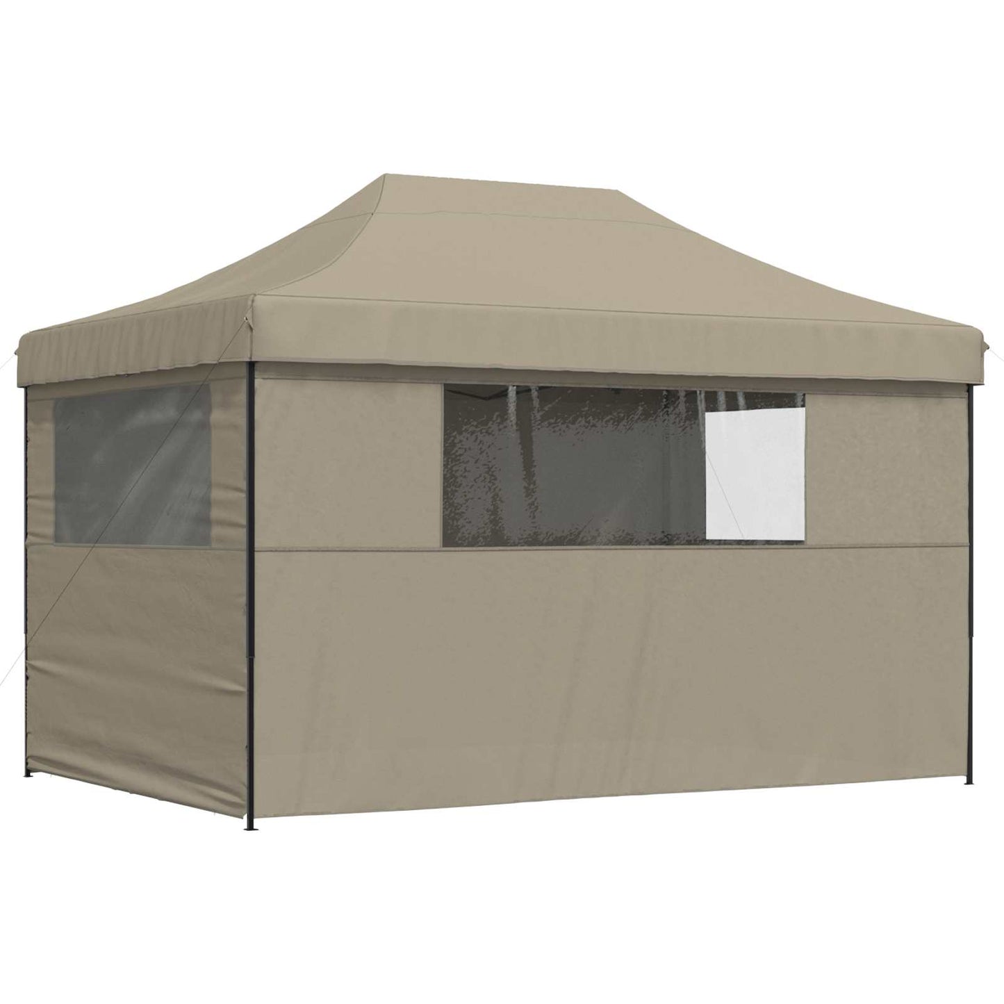 Party Tent Folding Taupe 279 x 410 x 315 cm Oxford Fabric
