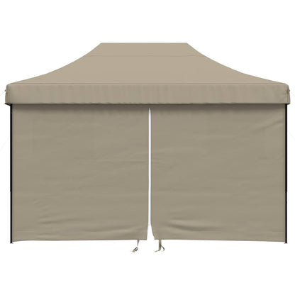 Party Tent Folding Taupe 279 x 410 x 315 cm Oxford Fabric
