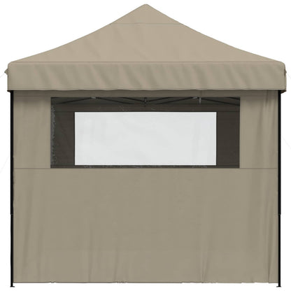 Party Tent Folding Taupe 279 x 410 x 315 cm Oxford Fabric