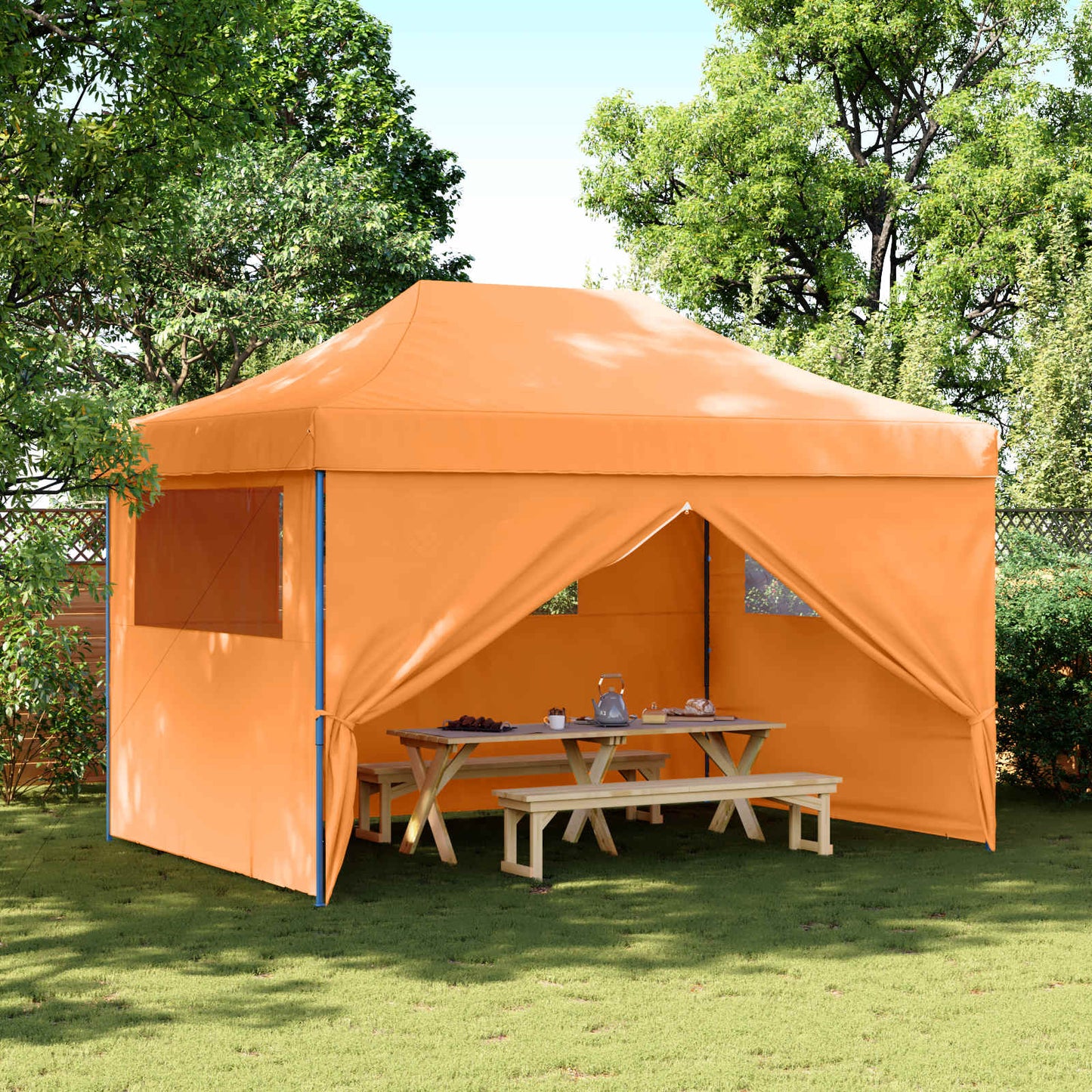 Party Tent Folding Orange 279 x 410 x 315 cm Oxford Fabric