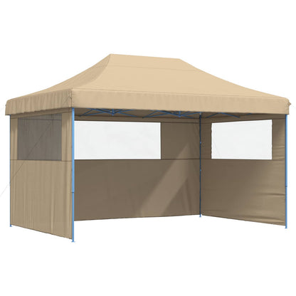 Party Tent Folding Beige 292 x 440 x 315 cm Oxford Fabric