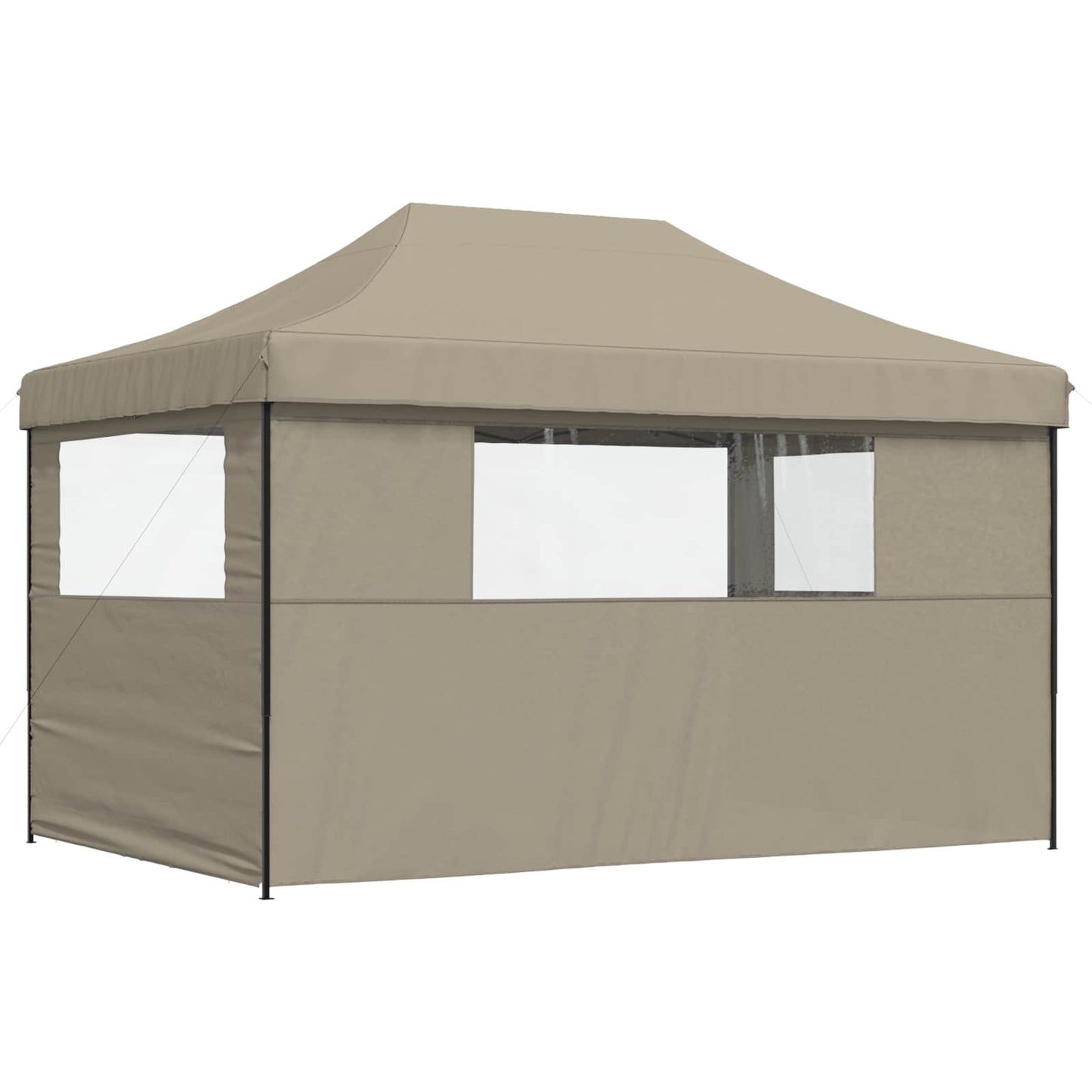 Party Tent Folding Taupe 292 x 440 x 315 cm Oxford Fabric