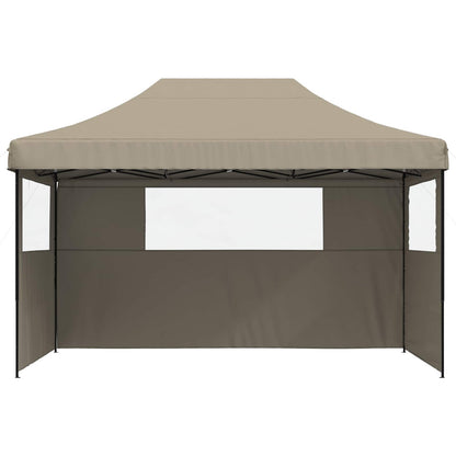 Party Tent Folding Taupe 292 x 440 x 315 cm Oxford Fabric