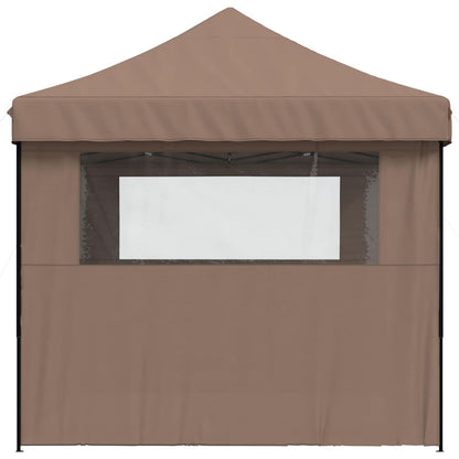 Party Tent Folding Brown 292 x 440 x 315 cm Oxford Fabric