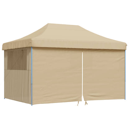 Party Tent Folding Beige 292 x 440 x 315 cm Oxford Fabric