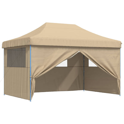 Party Tent Folding Beige 292 x 440 x 315 cm Oxford Fabric