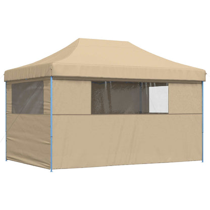 Party Tent Folding Beige 292 x 440 x 315 cm Oxford Fabric