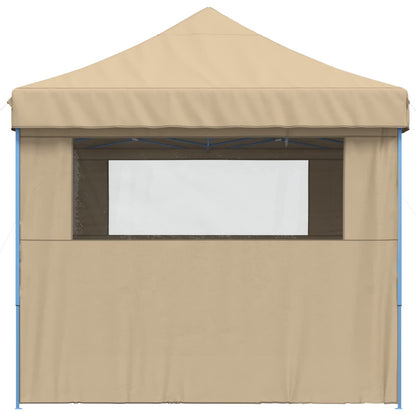 Party Tent Folding Beige 292 x 440 x 315 cm Oxford Fabric