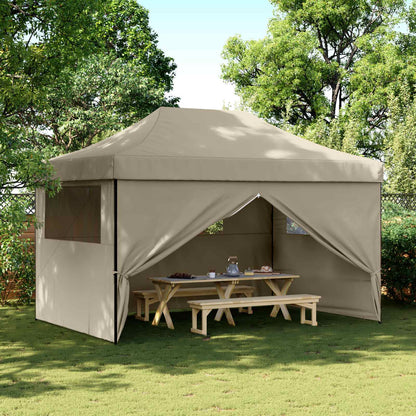 Party Tent Folding Taupe 292 x 440 x 315 cm Oxford Fabric