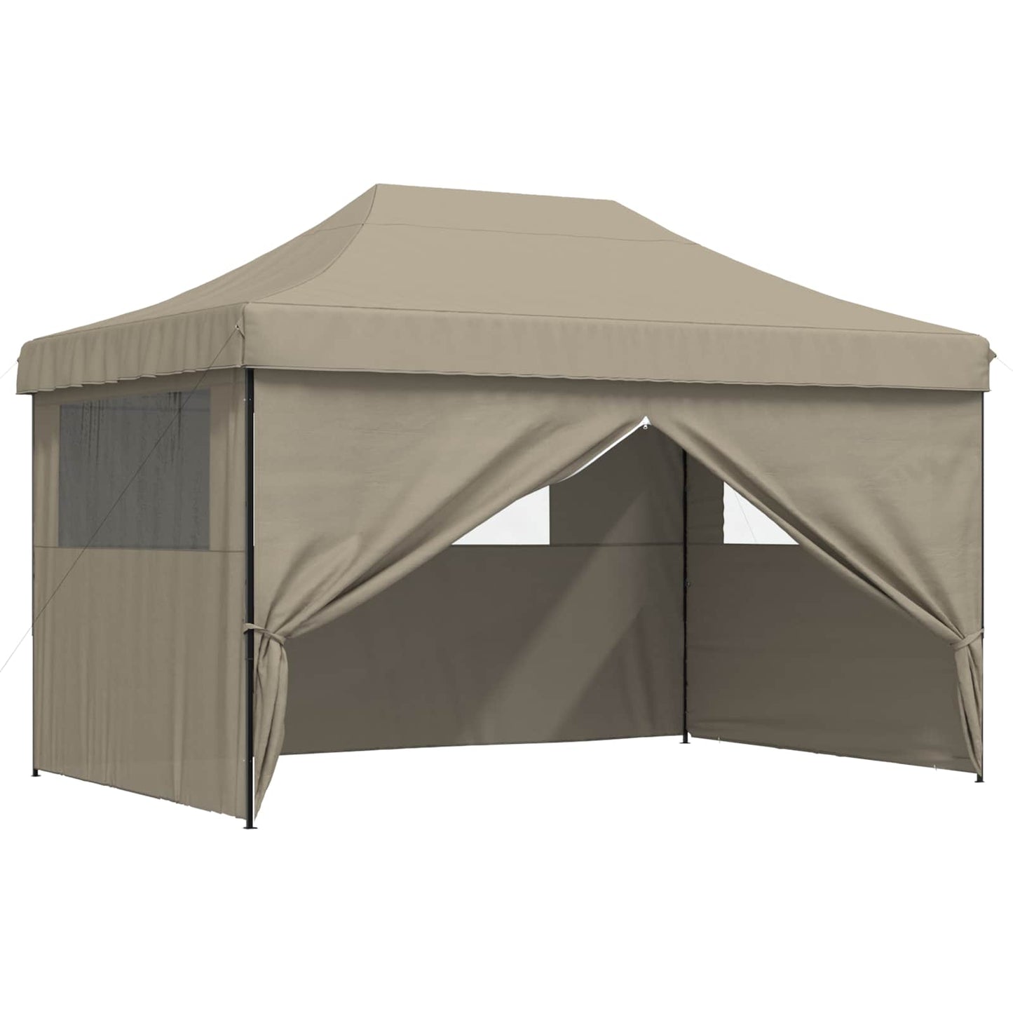 Party Tent Folding Taupe 292 x 440 x 315 cm Oxford Fabric