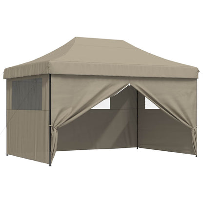 Party Tent Folding Taupe 292 x 440 x 315 cm Oxford Fabric