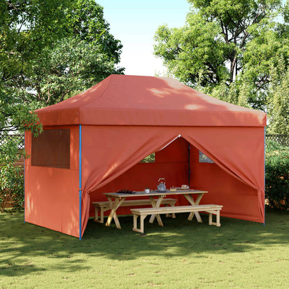 Party Tent Folding Terracotta 292 x 440 x 315 cm Oxford Fabric