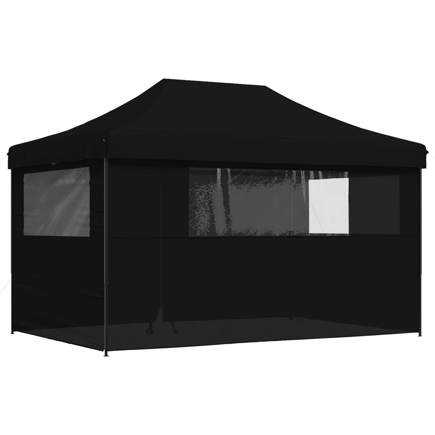 Party Tent Folding Black 292 x 440 x 315 cm Oxford Fabric