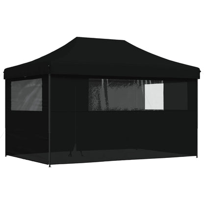 Party Tent Folding Black 292 x 440 x 315 cm Oxford Fabric