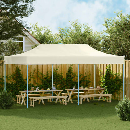 Party Tent Folding Cream 291 x 580 x 315 cm Oxford Fabric