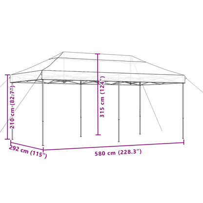 Party Tent Folding Green 292 x 580 x 315 cm Oxford Fabric