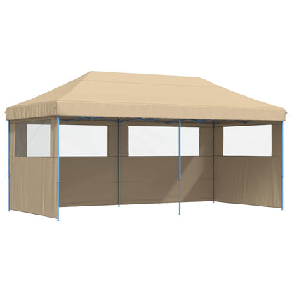 Party Tent Folding Beige 292 x 580 x 315 cm Oxford Fabric