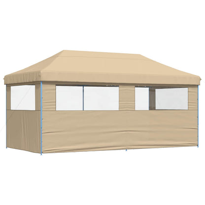Party Tent Folding Beige 292 x 580 x 315 cm Oxford Fabric