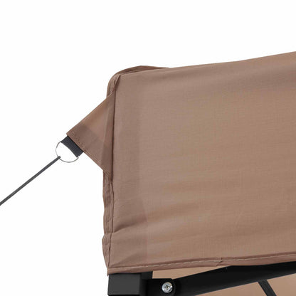 Party Tent Folding Brown 292 x 580 x 315 cm Oxford Fabric